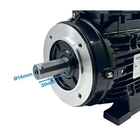 Moteur Monophasé 0.37 kW 1500 Tr/Min 230V 4MY712 B34 - Condensateur Permanent - CEMER