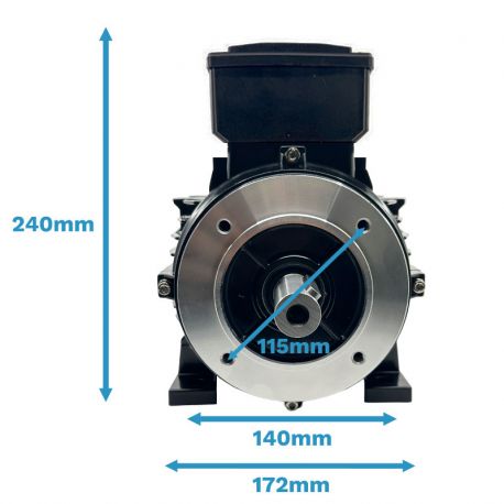 Moteur Monophasé 1.1 kW 1500 Tr/Min 230V 4MY90S B34 - Condensateur Permanent - CEMER