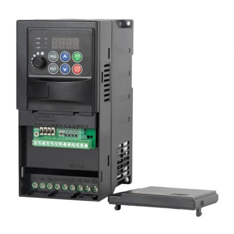 Variateur de vitesse mono/tri pour moteur triphasé 2,2kW 3CV - Sortie 380V 5A - IP20