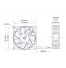 Ventilateur axial carré 24Vdc 80X80X25 - débit d'air 69m3/h - 3.6W