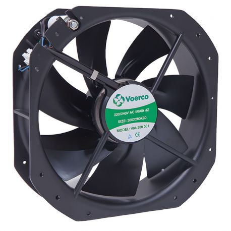 Ventilateur axial 230Vac 280x280x80 - débit d'air 1917m3/h - 135W Ventilateur axial 230Vac 280x280x80 - débit d'air 1917m3/h - 135W