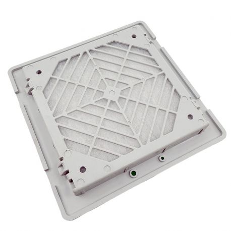Grille de ventilation avec filtre amovible 110x110mm IP54 pour coffret/armoire électrique