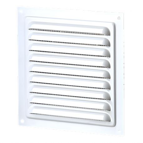 Grille d'aération métal 125x125mm pour coffret/armoire électrique Grille d'aération métal 125x125mm pour coffret/armoire électrique