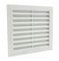 Ouïe d'aération plastique ABS avec filtre IP54 - 105x105mm - RAL7035 pour armoire électrique