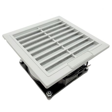 Ventilateur d'armoire électrique 230V avec grille 160X160 - débit d'air 130m3/h | 163m3/h