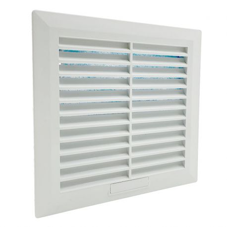 Ouïe d'aération plastique ABS avec filtre IP54 - 150x150mm - RAL7035 pour armoire électrique Ouïe d'aération plastique ABS avec filtre IP54 - 150x150mm - RAL7035 pour armoire électrique