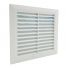 Ouïe d'aération plastique ABS avec filtre IP54 - 150x150mm - RAL7035 pour armoire électrique