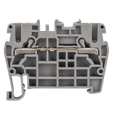 Borne de jonction à ressort 4mm² - pas 6mm - grise - type PushFit - IMO