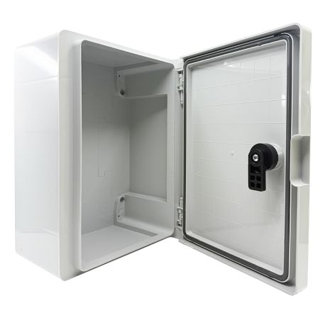 Coffret électrique ABS 330x250x130 étanche IP65 - Porte pleine - avec plaque de fond