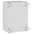 Coffret électrique ABS 280x210x130 étanche IP65 - Porte pleine - avec plaque de fond