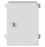 Coffret électrique ABS 330x250x130 étanche IP65 - Porte pleine - avec plaque de fond