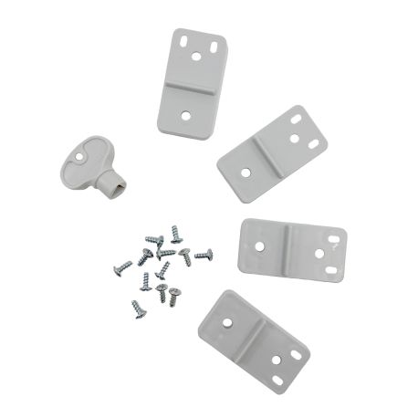 Coffret électrique ABS 400x300x165 étanche IP65 - Porte pleine - avec plaque de fond