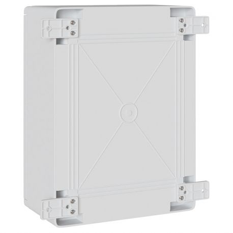 Coffret électrique ABS 400x300x195 étanche IP65 - Porte pleine - avec plaque de fond