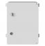 Coffret électrique ABS 400x300x195 étanche IP65 - Porte pleine - avec plaque de fond