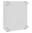Coffret électrique ABS 500x400x245 étanche IP65 - Porte pleine - avec plaque de fond