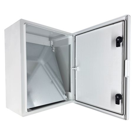 Coffret électrique ABS 700x500x245 étanche IP65 - Porte pleine - avec plaque de fond