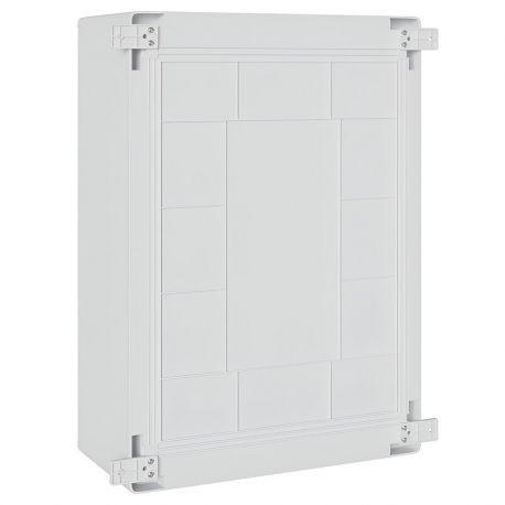 Coffret électrique ABS 500x350x195 étanche IP65 - Porte pleine - avec plaque de fond