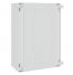 Coffret électrique ABS 500x350x195 étanche IP65 - Porte pleine - avec plaque de fond