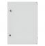 Coffret électrique ABS 500x350x195 étanche IP65 - Porte pleine - avec plaque de fond