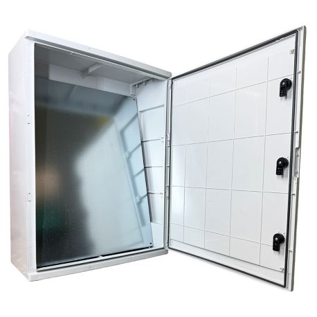 Coffret électrique ABS 800x600x265 étanche IP65 - Porte pleine - avec plaque de fond