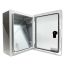 Coffret électrique ABS 280x210x130 étanche IP65 - Porte transparente - avec plaque de fond
