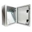 Coffret électrique ABS 400x300x195 étanche IP65 - Porte transparente - avec plaque de fond