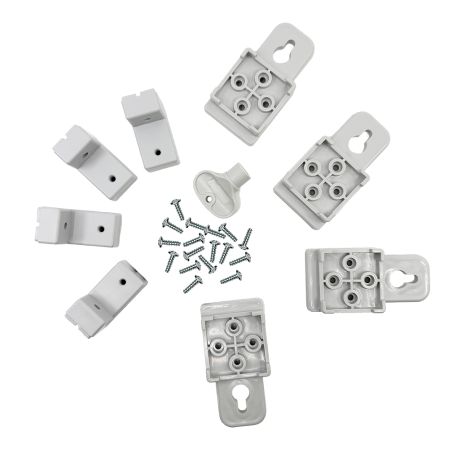 Coffret électrique ABS 600x500x220 étanche IP65 - Porte transparente - avec plaque de fond