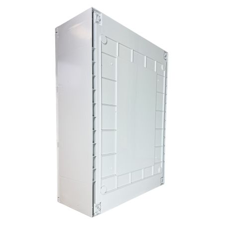 Coffret électrique ABS 600x500x220 étanche IP65 - Porte transparente - avec plaque de fond