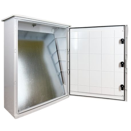 Coffret électrique ABS avec rebord 800x600x265 - IP65 - Porte pleine - avec plaque de fond