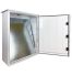 Coffret électrique ABS avec rebord 800x600x265 - IP65 - Porte pleine - avec plaque de fond