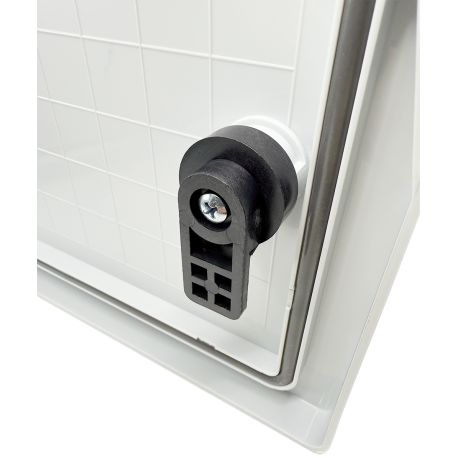 Coffret électrique ABS avec rebord 600x500x220 - IP65 - Porte pleine - avec plaque de fond