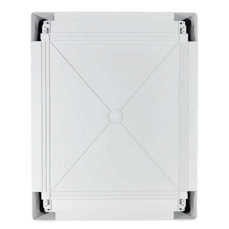 Coffret électrique ABS avec rebord 600x500x220 - IP65 - Porte pleine - avec plaque de fond