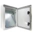 Coffret électrique ABS avec rebord 500x350x195 - IP65 - Porte pleine - avec plaque de fond