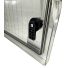 Coffret électrique ABS avec rebord 400x300x165 - IP65 - Porte vitrée - avec plaque de fond