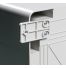 Coffret électrique ABS avec rebord 400x300x165 - IP65 - Porte vitrée - avec plaque de fond
