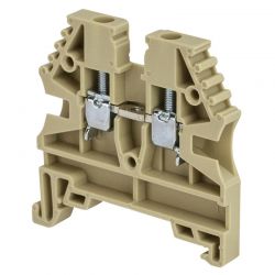Borne de jonction à vis 2,5mm² - pas 5mm - beige - IMO