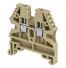 Borne de jonction à vis 2,5mm² - pas 5mm - beige - IMO