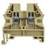 Borne de jonction à vis 2,5mm² - pas 5mm - beige - IMO