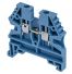Borne de jonction à vis 2,5mm² - pas 5mm - bleue - IMO