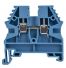 Borne de jonction à vis 2,5mm² - pas 5mm - bleue - IMO