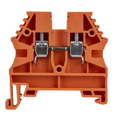 Borne de jonction à vis 2,5mm² - pas 5mm - orange- IMO