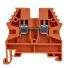 Borne de jonction à vis 2,5mm² - pas 5mm - orange- IMO