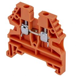 Borne de jonction à vis 2,5mm² - pas 5mm - orange- IMO