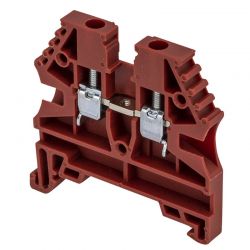 Borne de jonction à vis 2,5mm² - pas 5mm - rouge- IMO