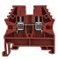 Borne de jonction à vis 2,5mm² - pas 5mm - rouge- IMO