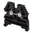 Borne de jonction à vis 2,5mm² - pas 5mm - noire - IMO