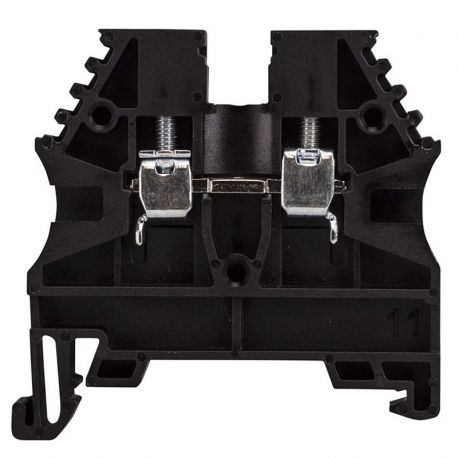 Borne de jonction à vis 2,5mm² - pas 5mm - noire - IMO