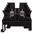 Borne de jonction à vis 2,5mm² - pas 5mm - noire - IMO