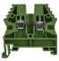 Borne de jonction à vis 2,5mm² - pas 5mm - verte - IMO