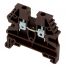 Borne de jonction à vis 2,5mm² - pas 5mm - marron - IMO